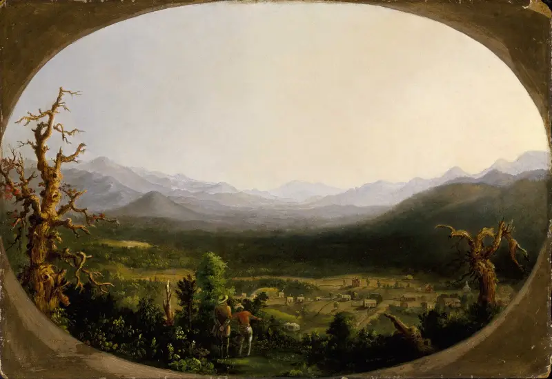 Vy över Asheville, North Carolina av Robert S. Duncanson