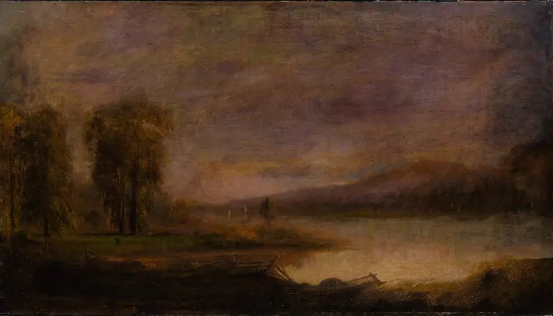 Pejzaż z jeziorem, Robert S. Duncanson