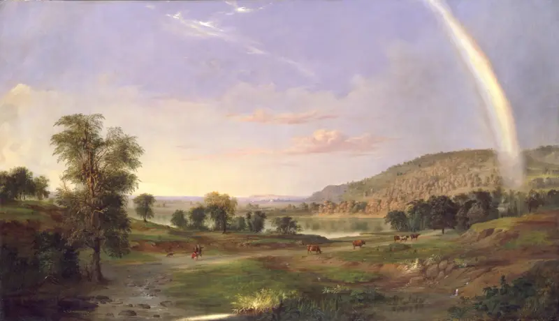 Krajobraz z tęczą, Robert S. Duncanson