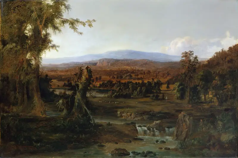 Landscape with Shepherd, Robert S. Duncanson