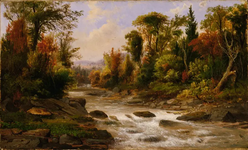 An der St. Annes, Ostkanada, 1863 von Robert S. Duncanson