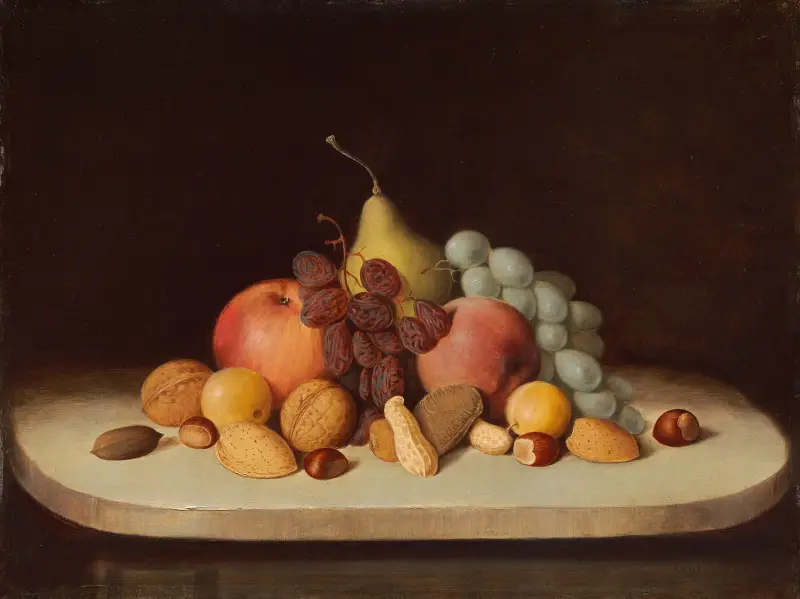 Stillleben mit Früchten und Nüssen von Robert S. Duncanson