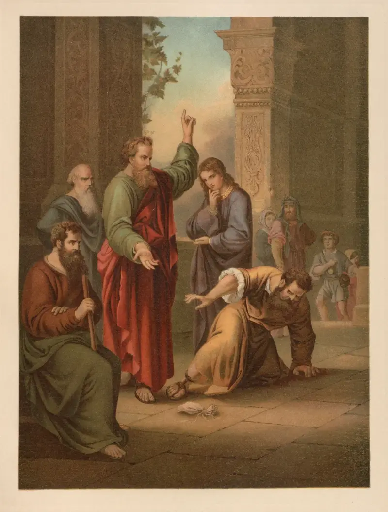 Ananias und Saphira von Jan Ladislaw Sýkora