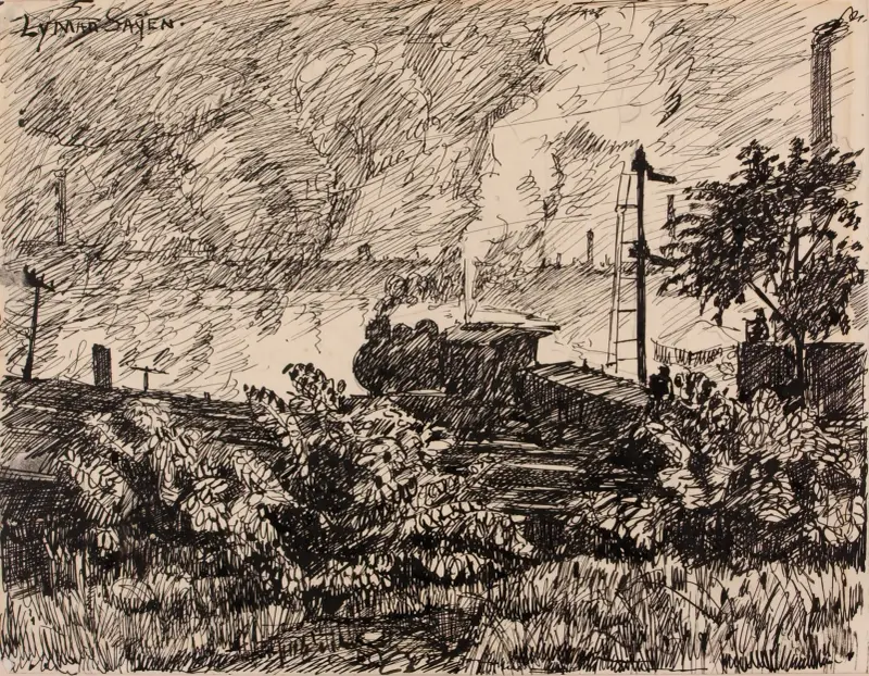 The Schuylkill no. 6 av Henry Lyman Saÿen