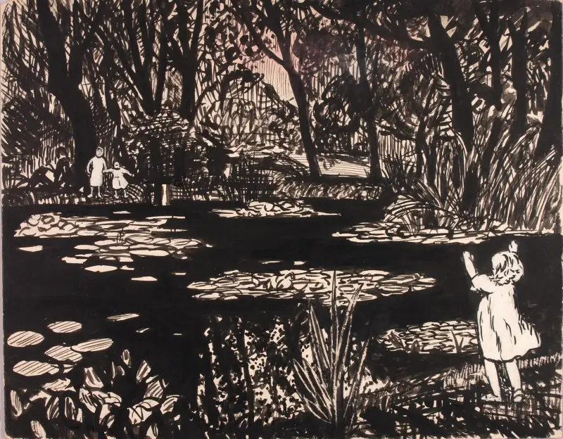 Untitled (Lily Pond) – nr 5 av Henry Lyman Saÿen