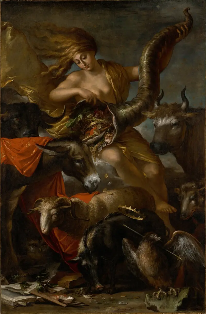 Lyckans allegori av Salvator Rosa