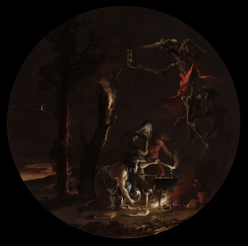Szenen der Hexerei, Abend von Salvator Rosa
