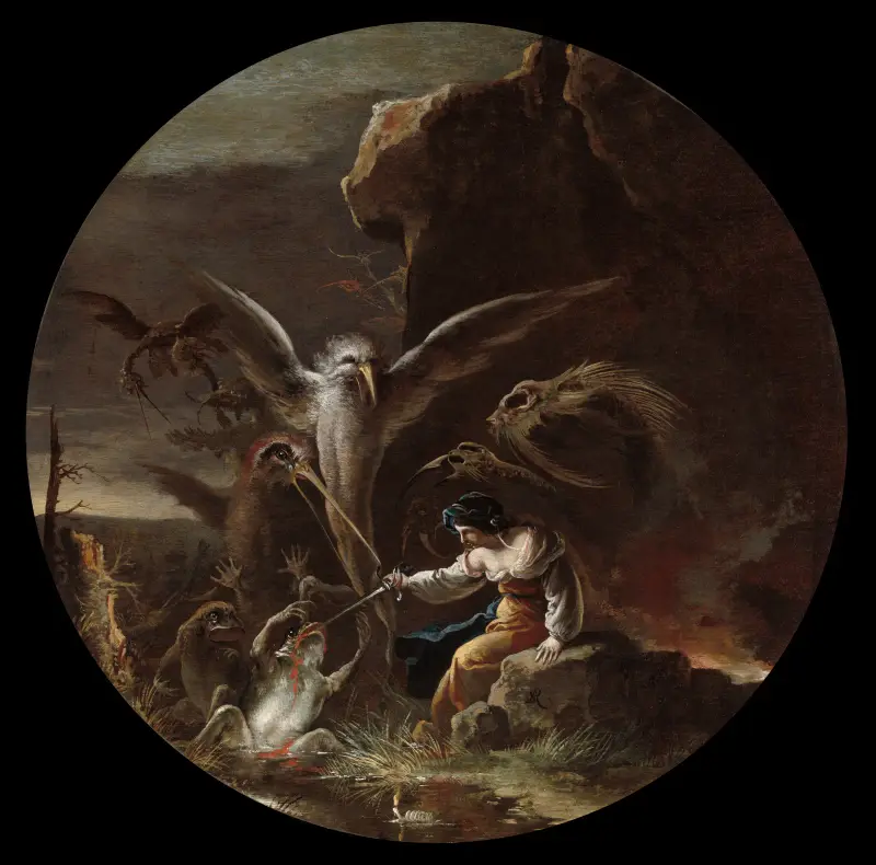 Szenen der Hexerei, Morgen von Salvator Rosa