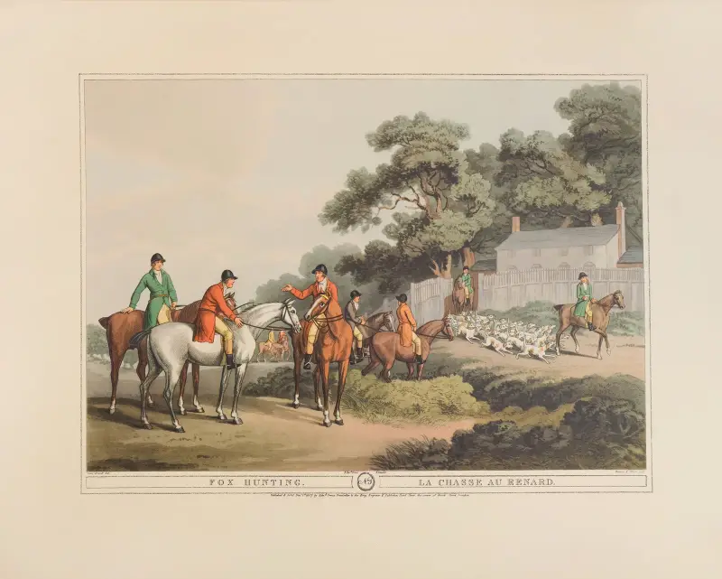 Fox Hunting, 1 av Samuel Howitt