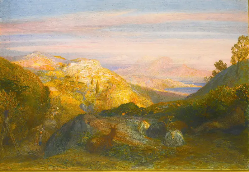 Det nära och det fjärran; från södra Italien av Samuel Palmer