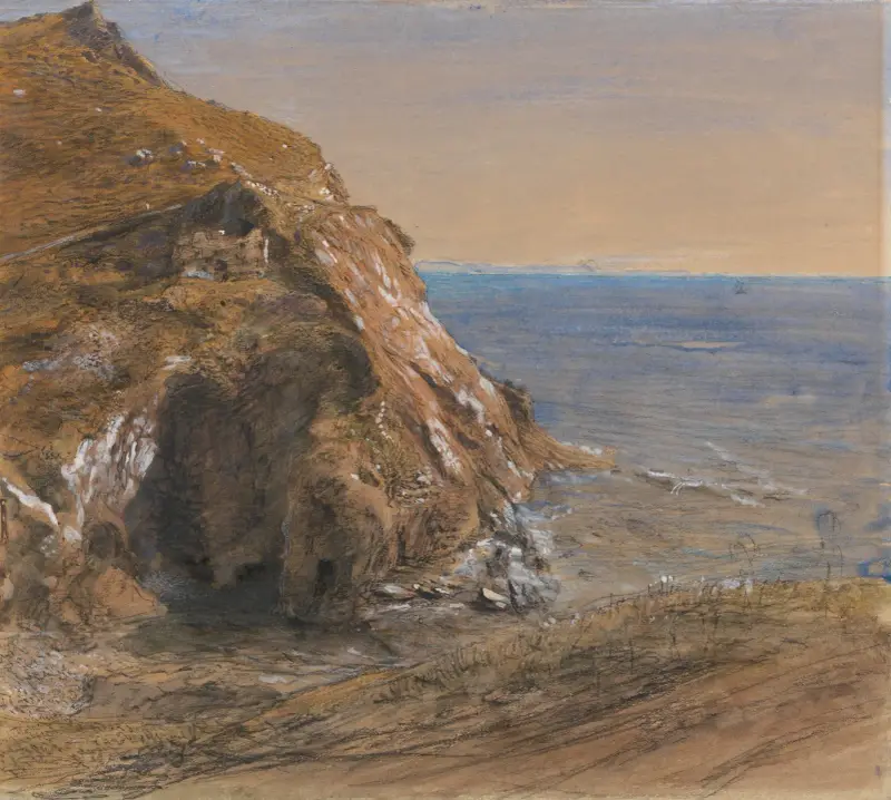 Klippskredet nära Boscastle av Samuel Palmer