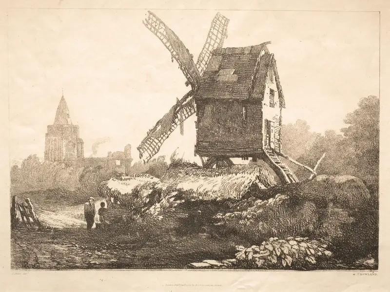 Bei Crowland, Windmühle von Samuel Prout