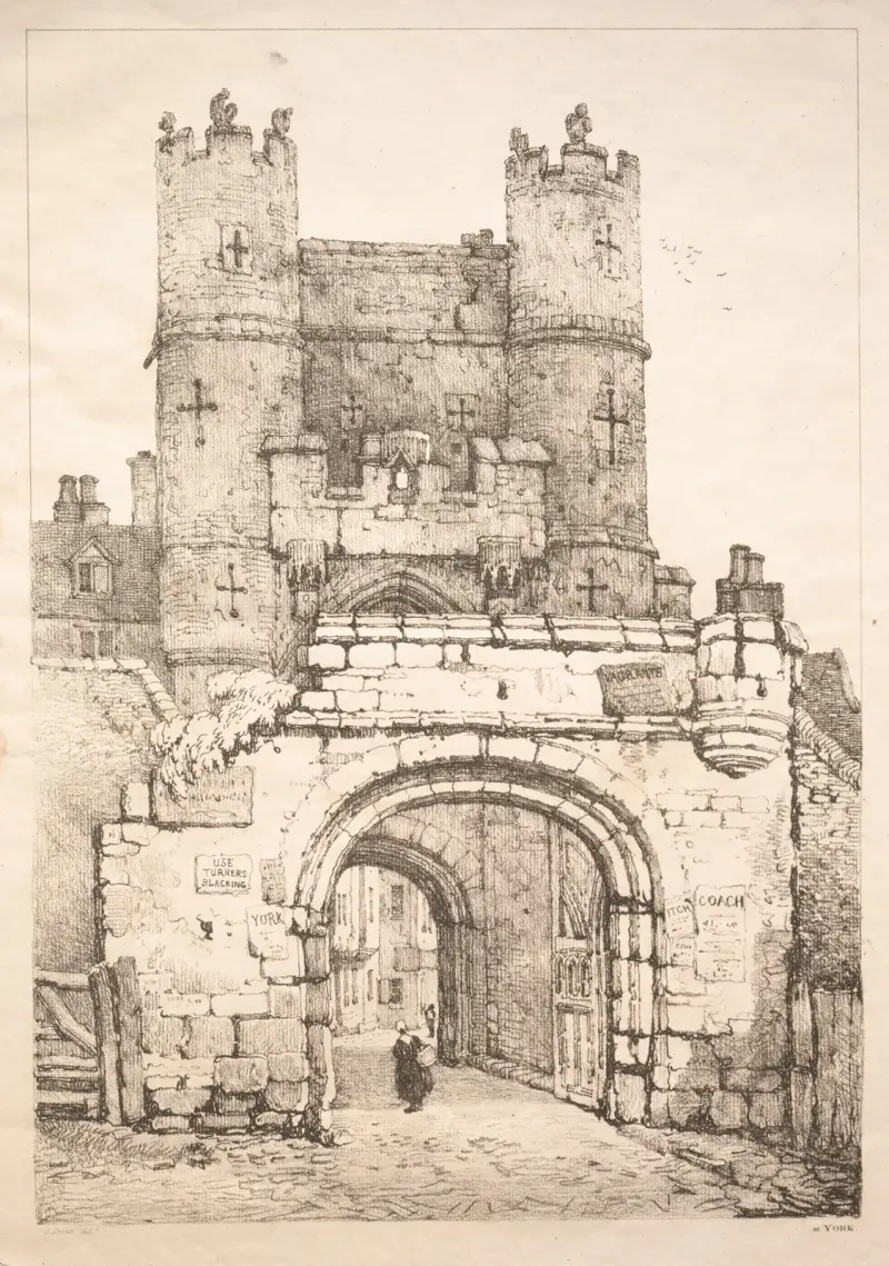 In York, mittelalterliches Tor von Samuel Prout