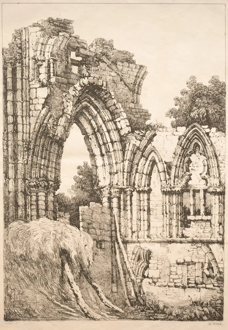 In York, Ruinen von Samuel Prout