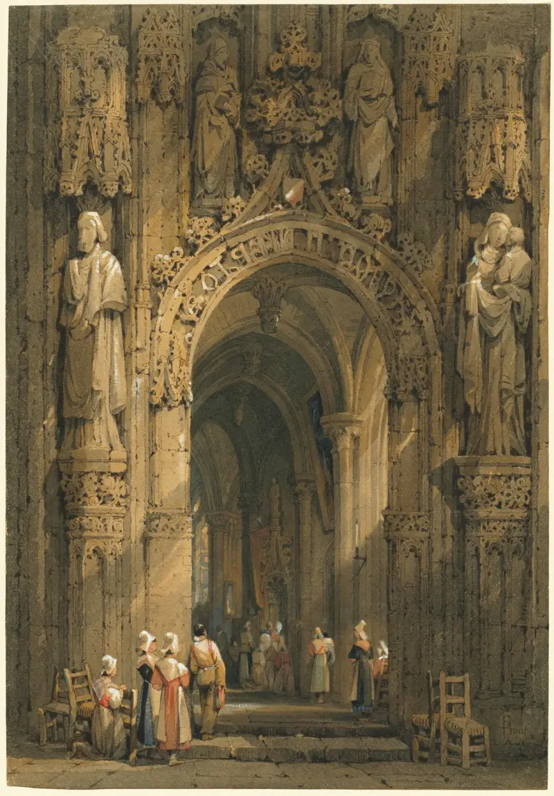 Kircheninneres von Samuel Prout