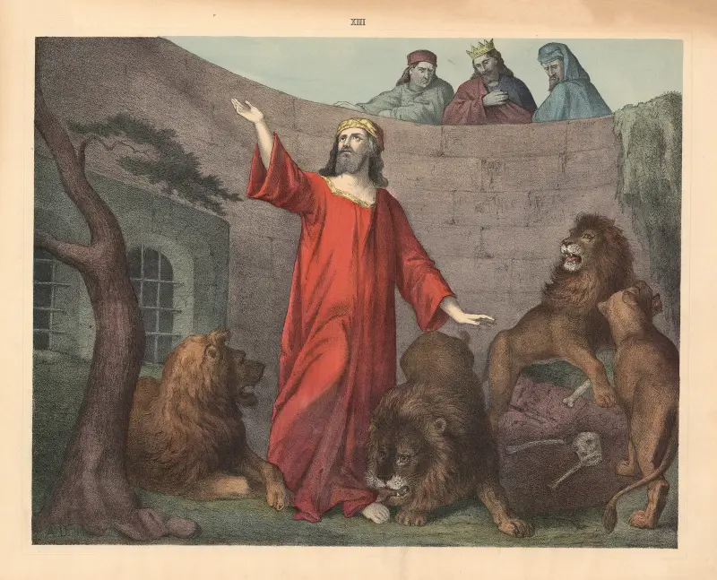 Daniel in the lion’s den av Sandberg