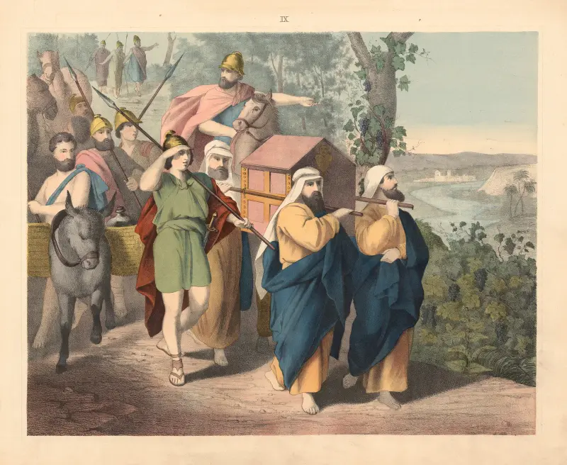 Joshua Crosses the Jordan av Sandberg