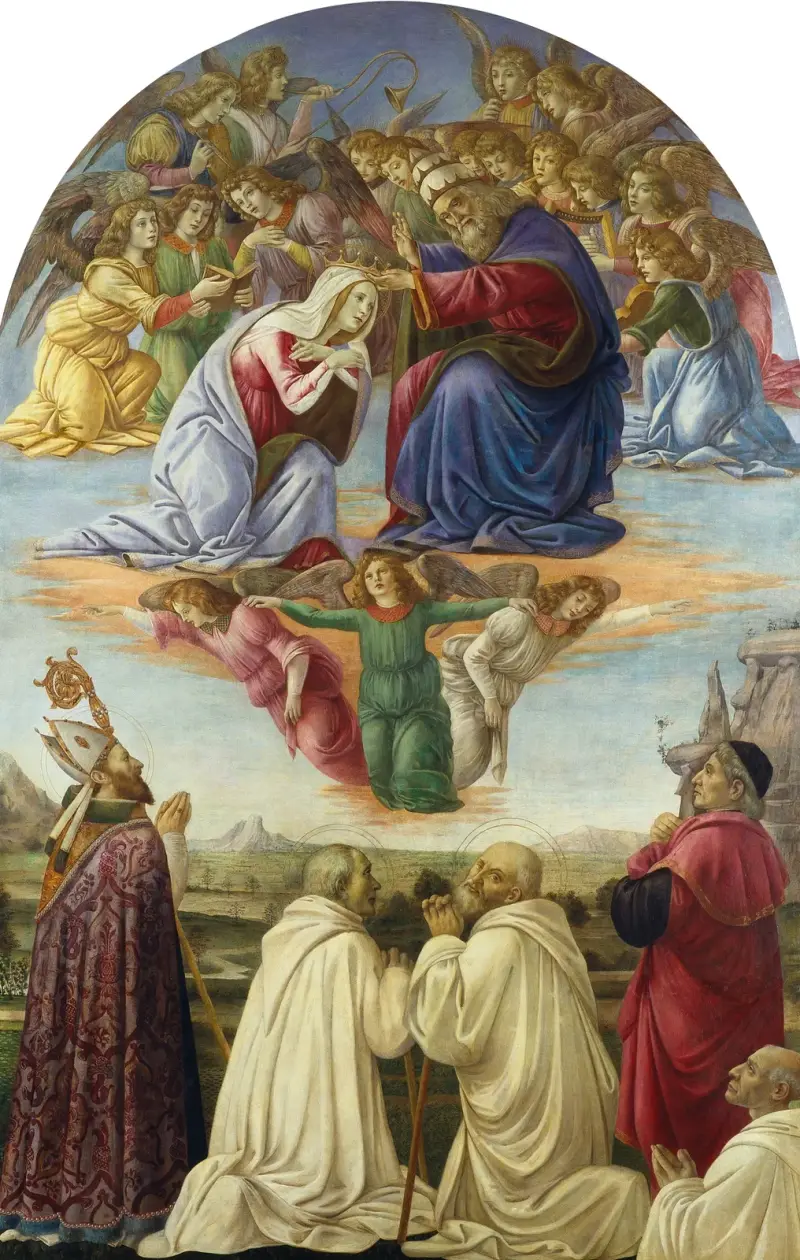 Jungfru Marie kröning av Sandro Botticelli