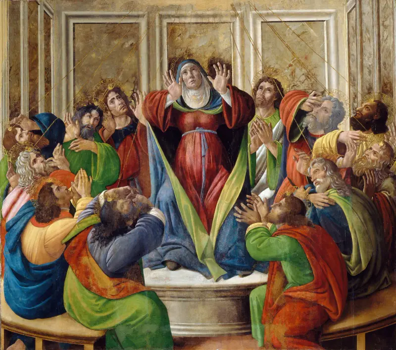 Die Ausgießung des Heiligen Geistes von Sandro Botticelli