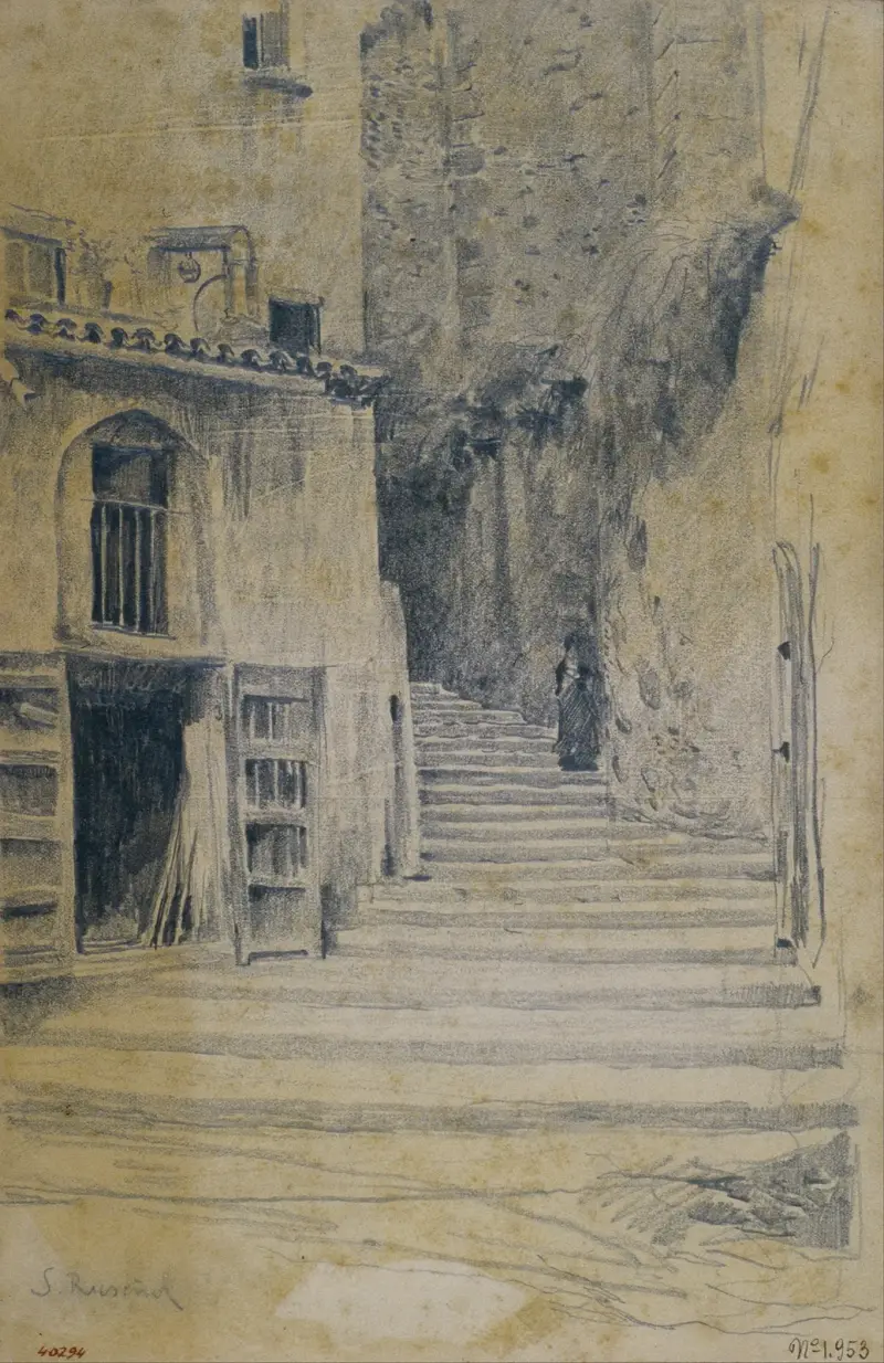 Bygata. Granada av Santiago Rusiñol