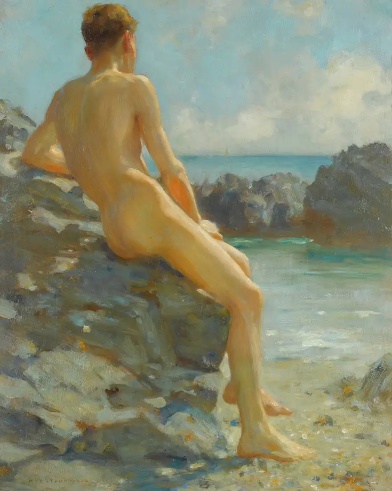 Der Badende von Henry Scott Tuke