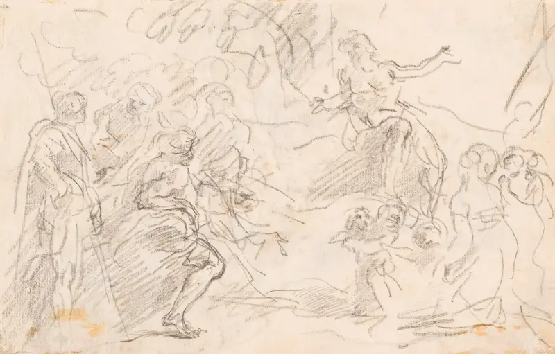 Scena biblijna (verso), Sebastiano Ricci