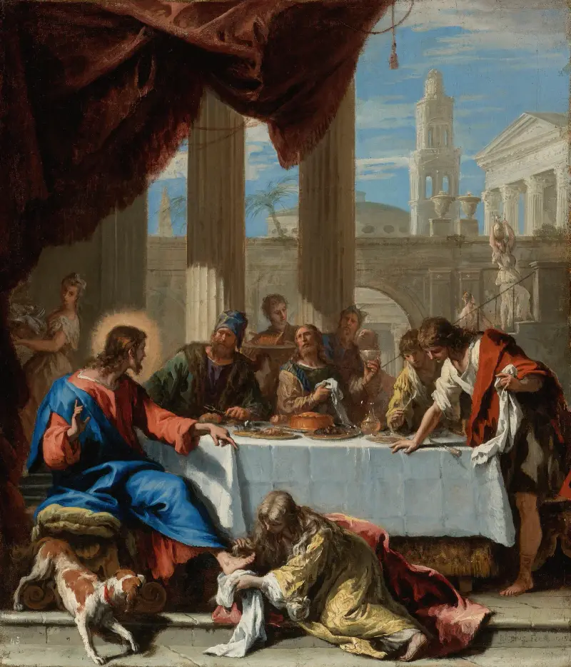 Kristus i Simons hus av Sebastiano Ricci