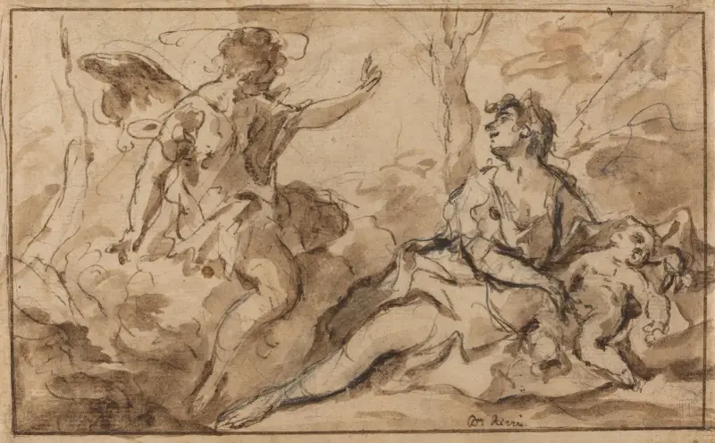 Anioł ukazujący się Hagar i Ismaelowi, Sebastiano Ricci