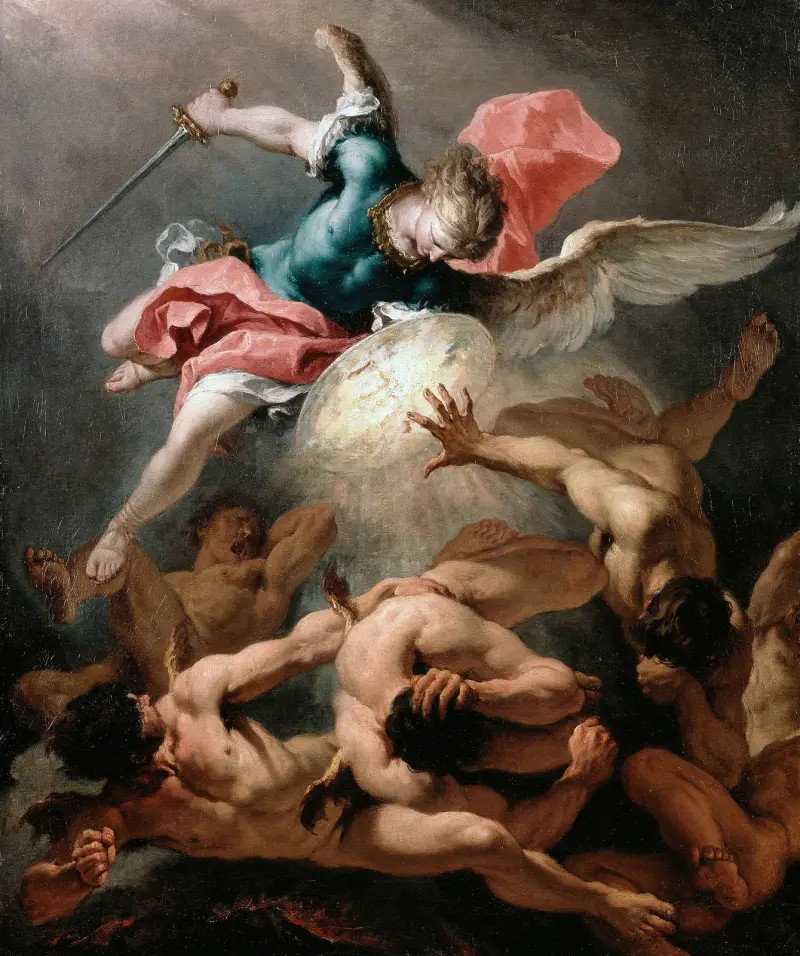 De upproriska änglarnas fall av Sebastiano Ricci