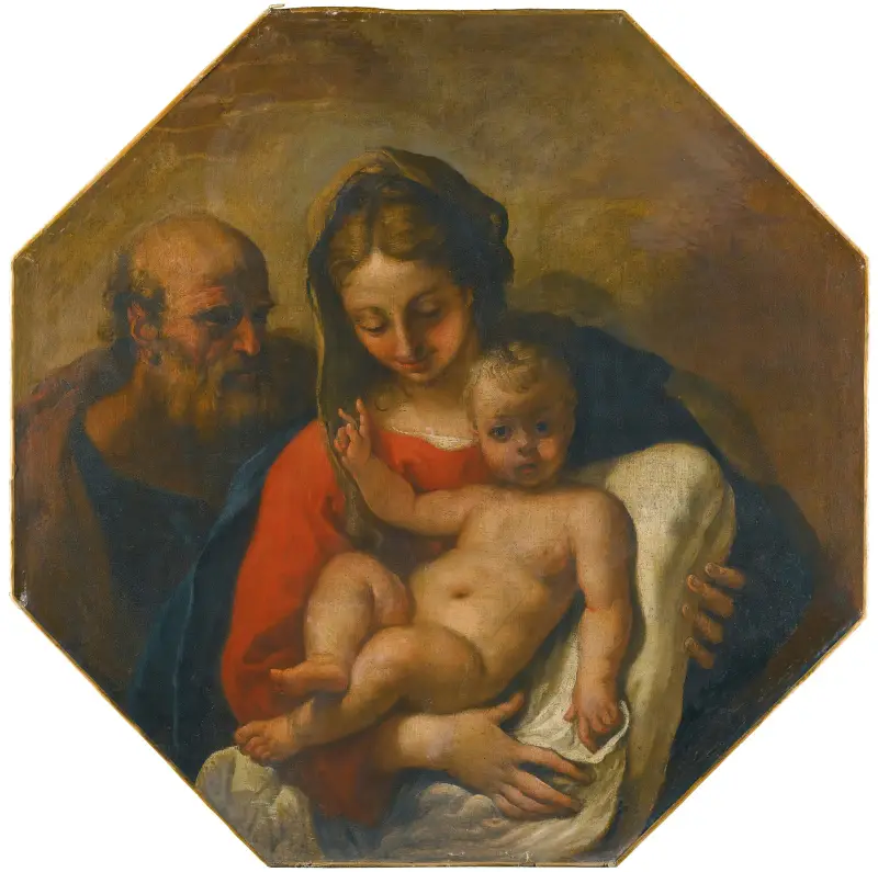 Den heliga familjen av Sebastiano Ricci