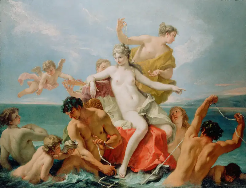 Havsvenus triumf av Sebastiano Ricci