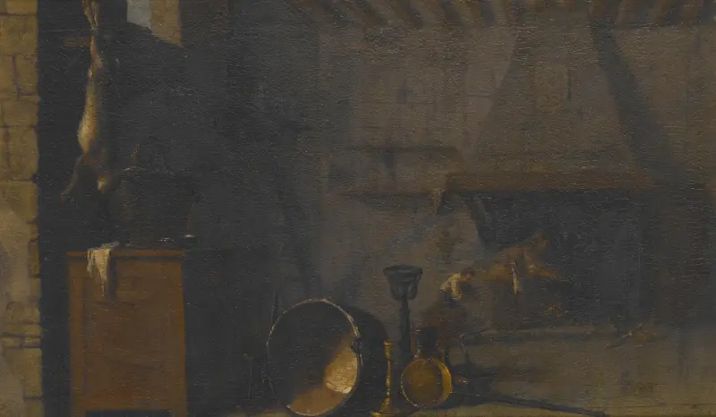 Kitchen with Hare av Sébastien Bourdon