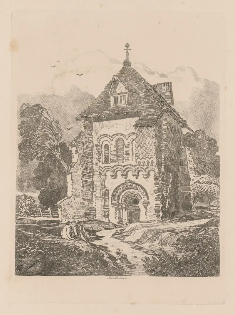 Kostel poblíž Durhamu, John Sell Cotman