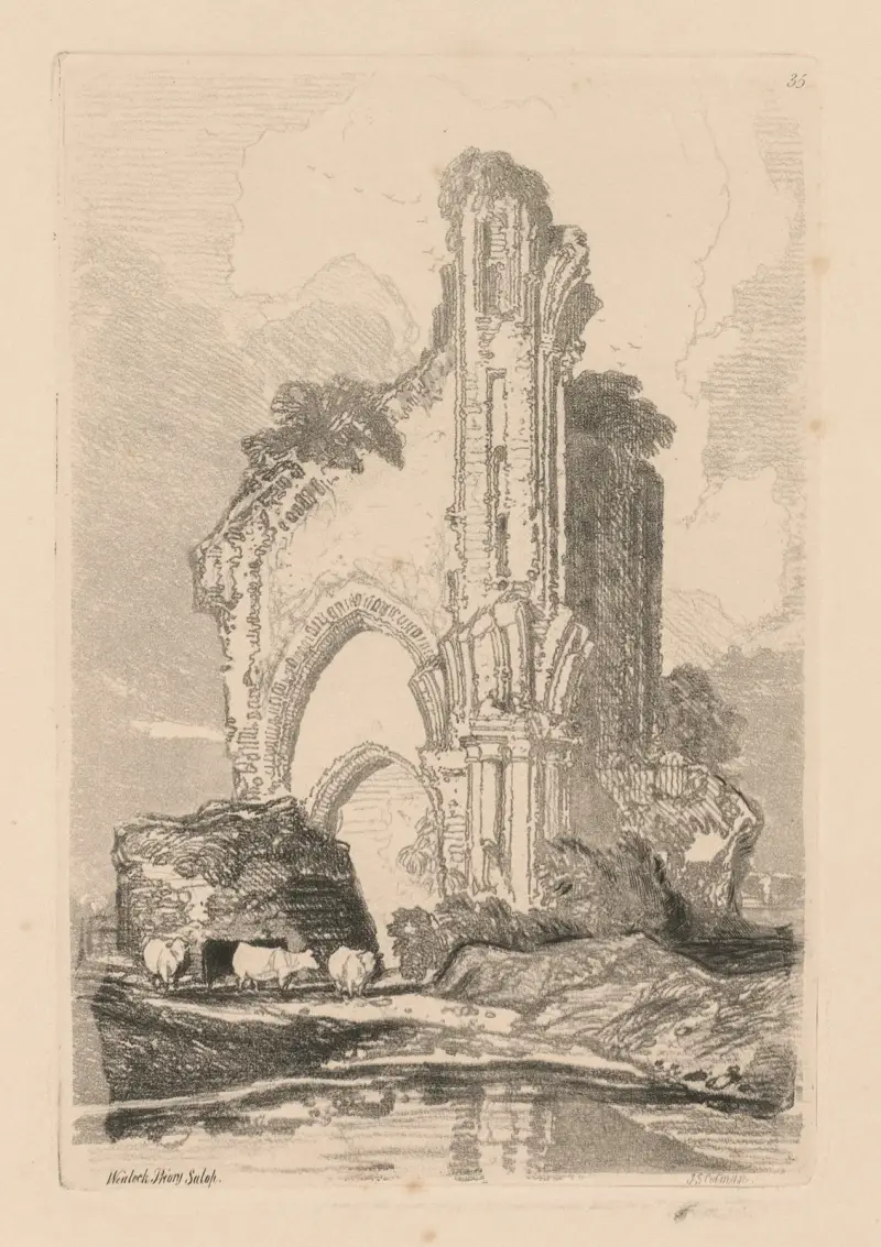 Wenlock Priory, Salop von John Sell Cotman