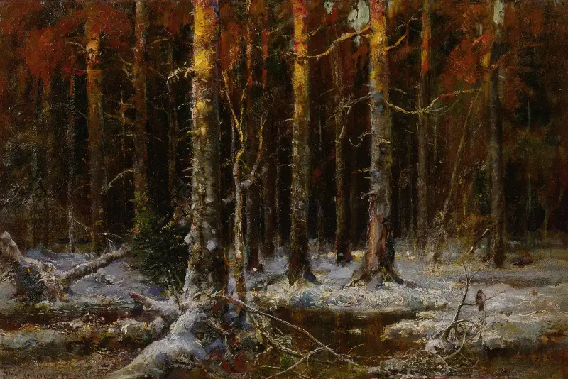 Forest In Winter av Julius Sergius Klever
