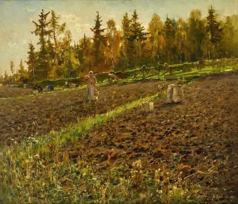 Die Kartoffelsammler von Julius Sergius Klever