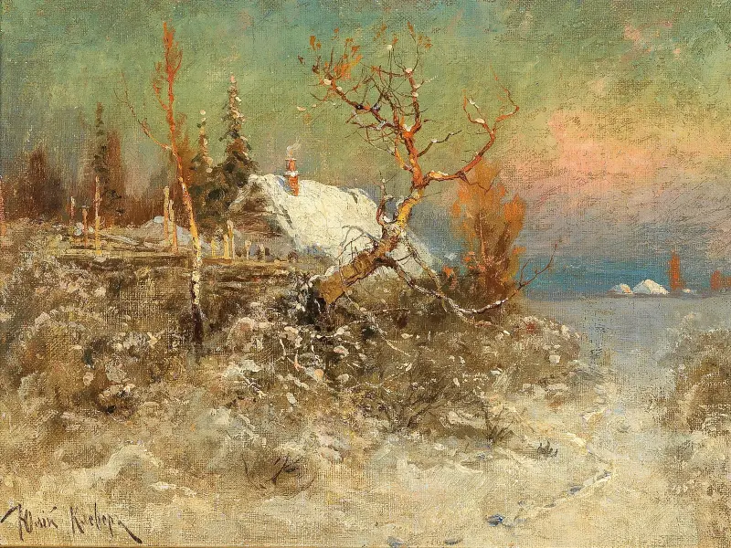 Winter an der Ostseeküste von Julius Sergius Klever