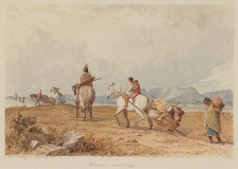 Indianer auf Reisen von Seth Eastman