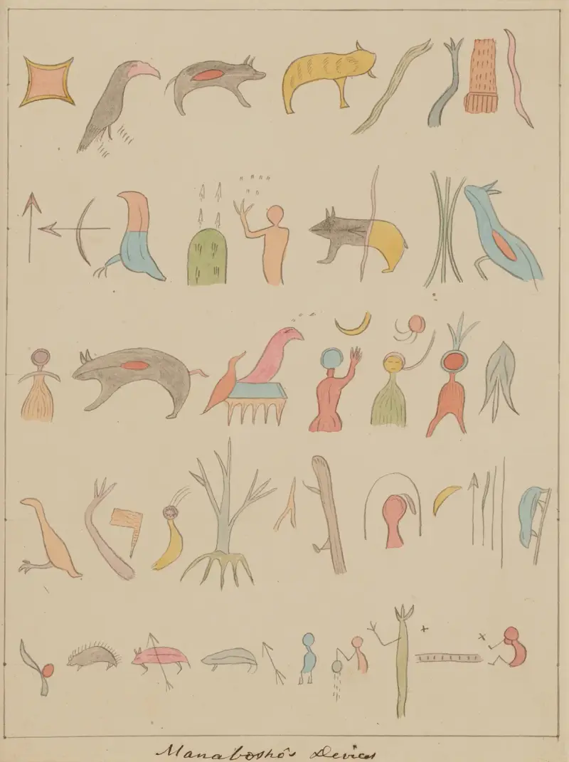 Manaboshos Geräte, 1849 – Nr. 4 von Seth Eastman