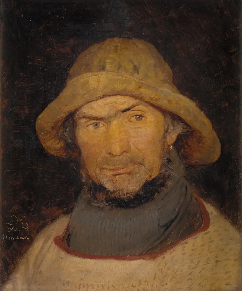 Porträt eines Fischers aus Hornbæk von Peder Severin Krøyer