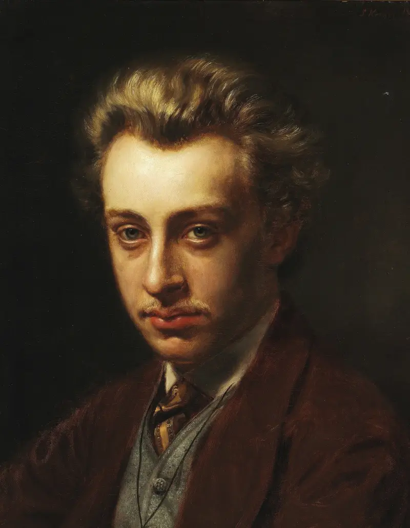 Porträtt av målaren Frans Schwartz av Peder Severin Krøyer
