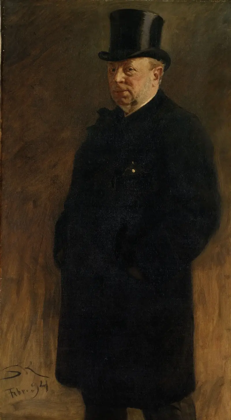 Porträtt av en man (studie för Börsen i Köpenhamn) av Peder Severin Krøyer