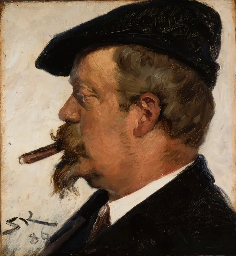 Porträtt av Vilhelm Rosenstand av Peder Severin Krøyer
