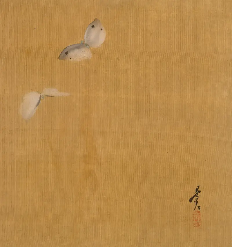 Moths av Shibata Zeshin