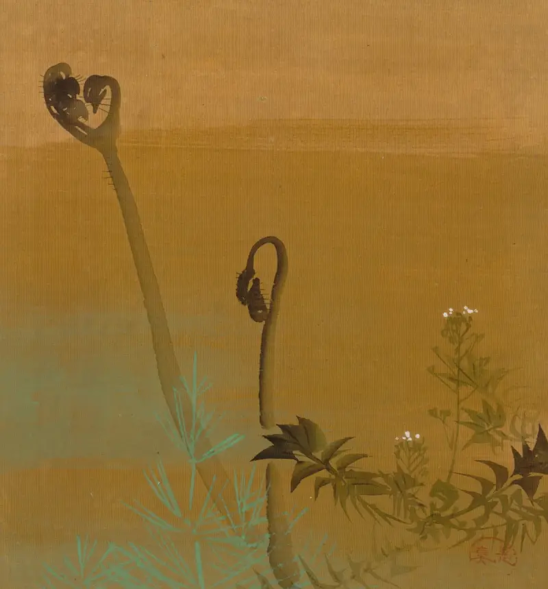Neue Farne von Shibata Zeshin