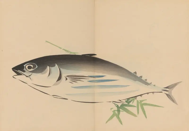 Zeshin iboku tairyūkyo gafu, plansch 5 av Shibata Zeshin