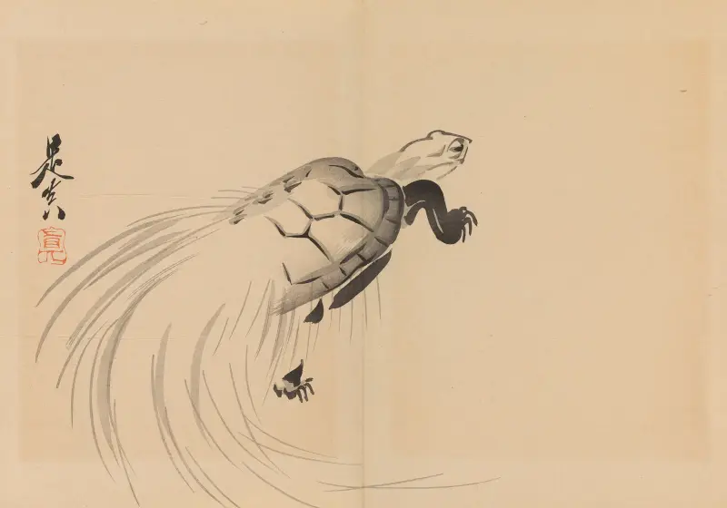 Zeshin iboku tairyūkyo gafu, Pl.12 von Shibata Zeshin