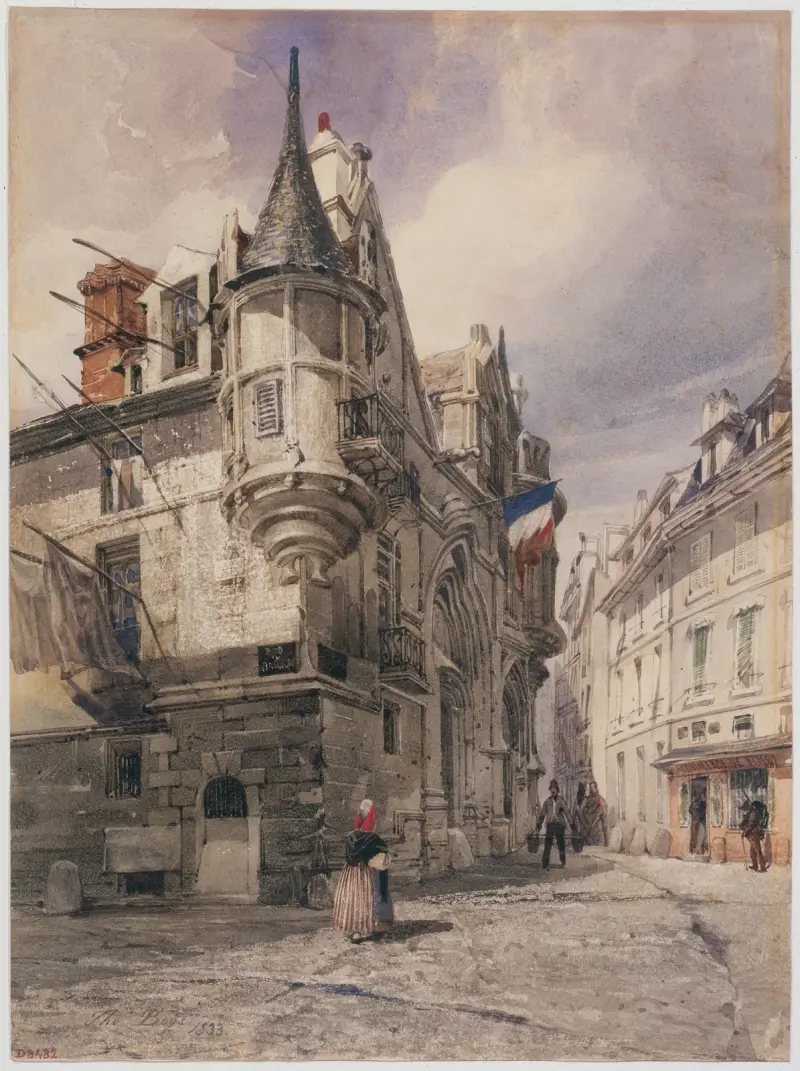 Hôtel de Sens, rue du Figuier, 1833 – nr 1 av Thomas Shotter Boys
