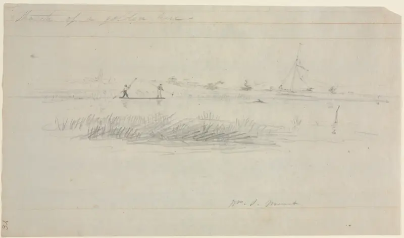 Ålfiske vid Setauket, Long Island, New York av William Sidney Mount