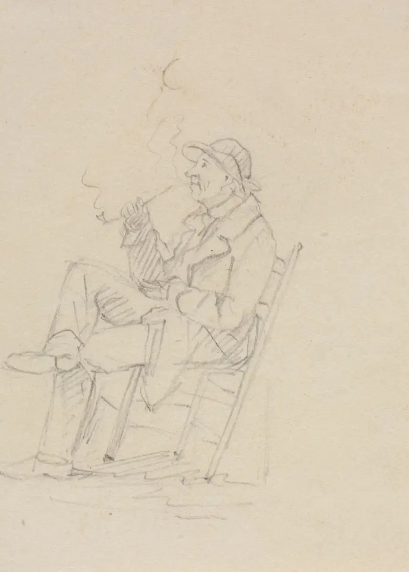 Man Smoking a Pipe – nr 2 av William Sidney Mount